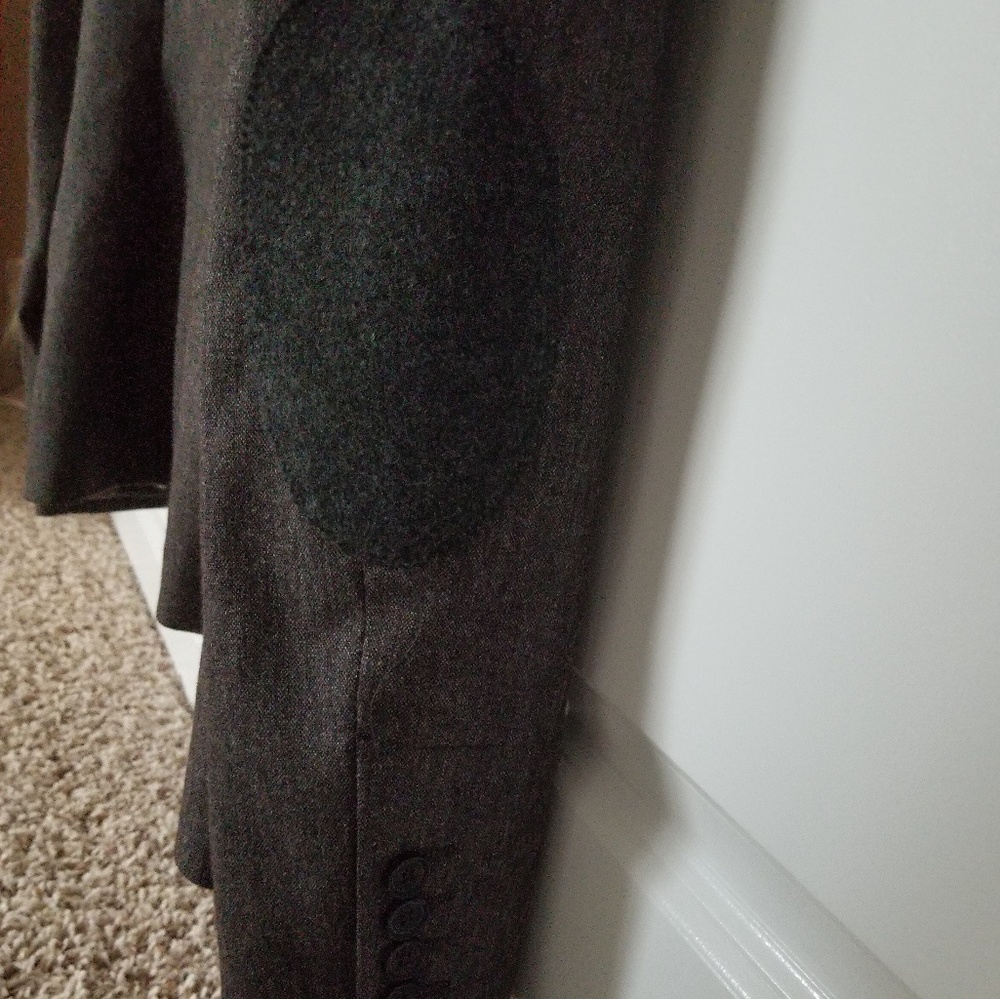 Zara Basic Gray Wool/Polyester Blazer - image 3